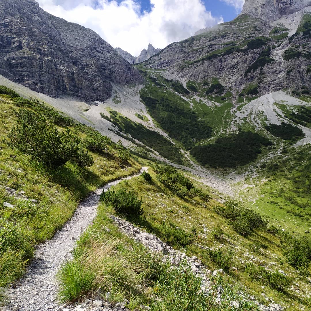 Im Karwendel - Aufstieg zum Lamsenjoch